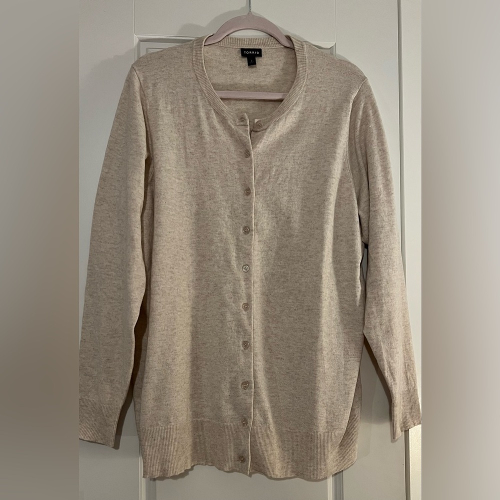 Torrid Light Beige Knit Sweater